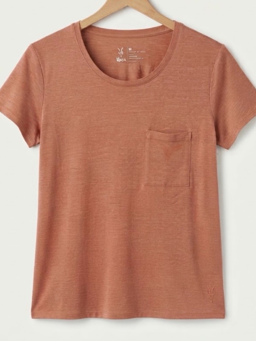 NWT Ibex Paradox Wool Blend Pocket Short Sleeve Tee Medium